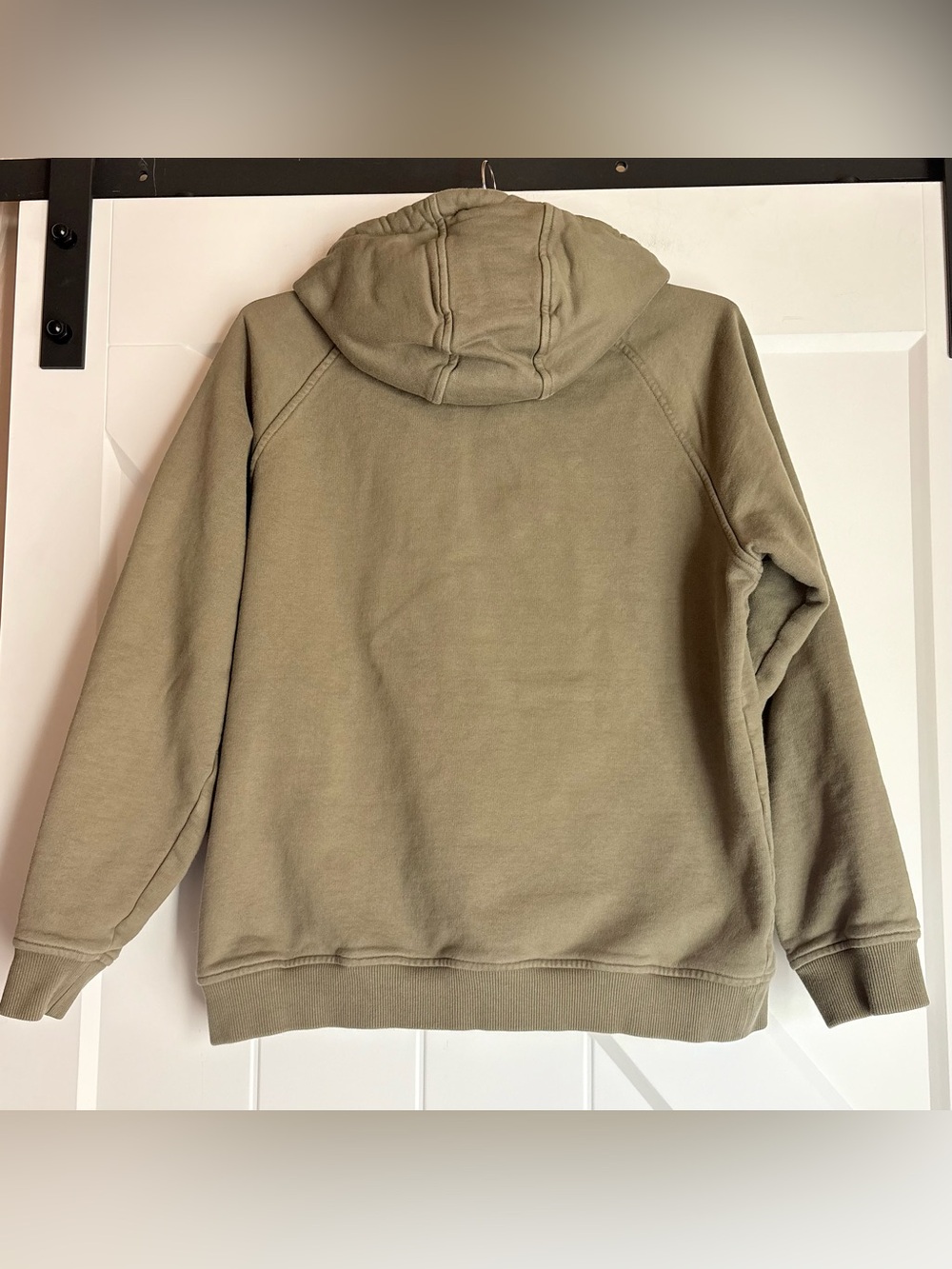 Fjall Raven Classic Hoodie Mens L Green Fleece Lined Long Sleeve Pullover - Picture 8 of 10